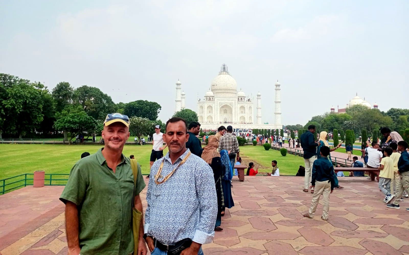 Guests visiting Taj Mahal